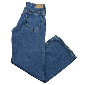 Vintage Timberland Men’s Blue Denim Jeans - 5 Pocket Straight Leg - size 32